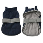 Contrasting Belt Design Jacquard Striped Texture Dog Coat - GreenFur
