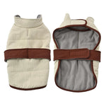 Contrasting Belt Design Jacquard Striped Texture Dog Coat - GreenFur