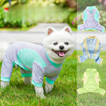 Cooling Full Body Dog Suit Ice Silk Summer Sun Protection Outfit - GreenFur