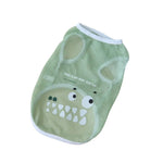Cooling Mesh Dog T Shirts Breathable Cartoon Pet Summer Vest for Small Medium Dogs - GreenFur