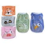 Cooling Mesh Dog T Shirts Breathable Cartoon Pet Summer Vest for Small Medium Dogs - GreenFur