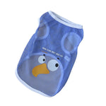 Cooling Mesh Dog T Shirts Breathable Cartoon Pet Summer Vest for Small Medium Dogs - GreenFur