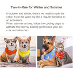 Cooling Pet Neck Scarf Cooling Bandana for Dogs and Cats - GreenFur