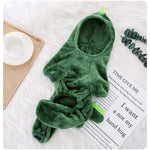 Coral Fleece Dinosaur Cosplay Costume for Pets - GreenFur