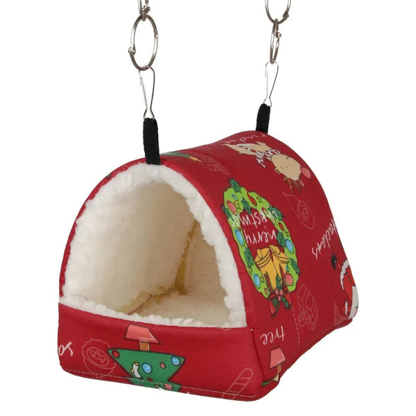 Cotton Christmas Tree Hamster Parrot Nest - GreenFur