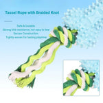 Cotton Rope Bone Chew Toy for Dogs - GreenFur