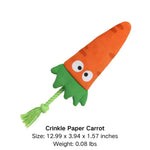Cotton Rope Interactive Toy with Crinkle Paper Squeaker for Dogs - GreenFur