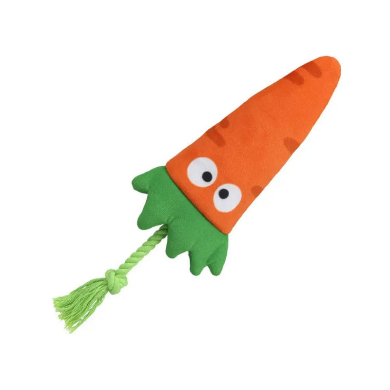 Cotton Rope Interactive Toy with Crinkle Paper Squeaker for Dogs - GreenFur