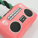 Cotton Rope Radio Shape Squeaky Pet Plush Puppies Dog Toys - GreenFur