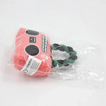 Cotton Rope Radio Shape Squeaky Pet Plush Puppies Dog Toys - GreenFur