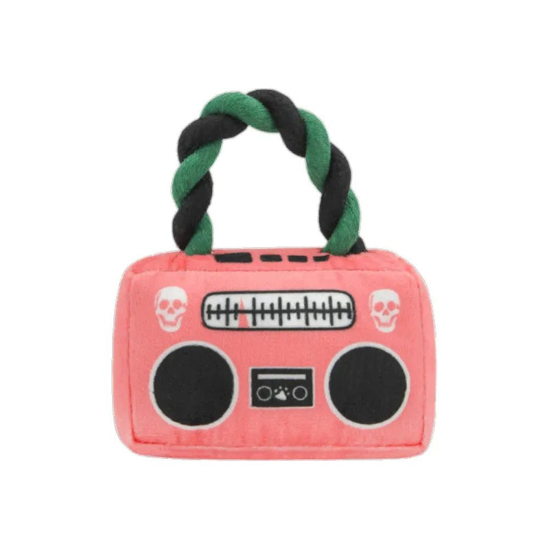 Cotton Rope Radio Shape Squeaky Pet Plush Puppies Dog Toys - GreenFur