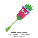 Cotton Rope Radish Interactive Toy with Squeaker for Dogs - GreenFur