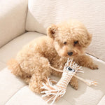 Cotton Rope Toy with Sound - making - GreenFur
