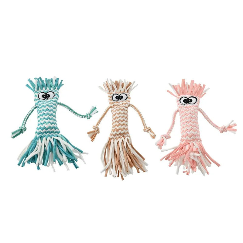 Cotton Rope Toy with Sound - making - GreenFur