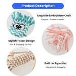 Cotton Rope Toy with Sound - making - GreenFur
