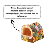 Cozy Winter Plush Nest for Hamsters and Parrots - GreenFur