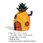 Creative Pineapple House Aquarium Decor Fish Shrimp Hideout Safe House Ornament - GreenFur