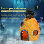Creative Pineapple House Aquarium Decor Fish Shrimp Hideout Safe House Ornament - GreenFur