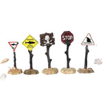 Creative Warning Sign Aquarium Decor Resin Tank Ornament Submersible Craft - GreenFur