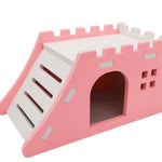 Crenellated Top Design Italicized Hutch Hamster PVC Sleep House - GreenFur