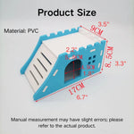 Crenellated Top Design Italicized Hutch Hamster PVC Sleep House - GreenFur