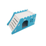 Crenellated Top Design Italicized Hutch Hamster PVC Sleep House - GreenFur