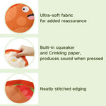Crinkle Paper Durable Dog Squeak Toy for Chewing and Play - GreenFur