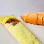 Crinkle Paper Expandable Bread Dog Toy with Snack Pocket - GreenFur