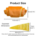 Crinkle Paper Expandable Bread Dog Toy with Snack Pocket - GreenFur