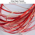 Crinkle Paper Tassels Cat Wand Replacement Heads with Bell - GreenFur