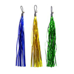 Crinkle Paper Tassels Cat Wand Replacement Heads with Bell - GreenFur