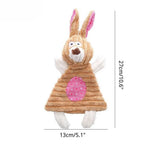 Crinkle Sound Plush Dog Toy Animal Shape Chew Resistant Toy - GreenFur