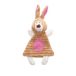 Crinkle Sound Plush Dog Toy Animal Shape Chew Resistant Toy - GreenFur