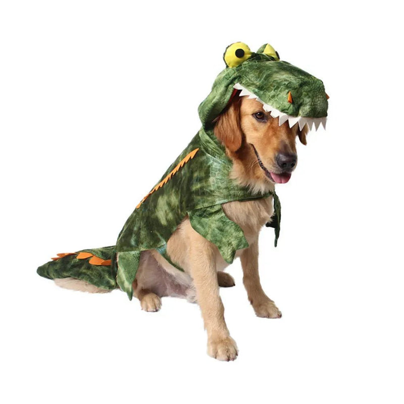 Crocodile - Themed Pet Costume Cosplay Outfit for Cats & Dogs - GreenFur