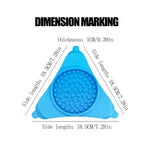Cross border Pet Triangular Licking Pad with Silicone Suction Cups - GreenFur