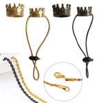 Crown and Neckless Costume Pet Outfit for Lizard - GreenFur