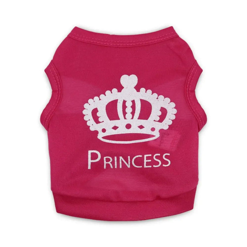 Crown Glitter Print Pet Air Conditioner Vest - GreenFur