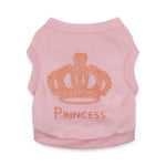 Crown Glitter Print Pet Air Conditioner Vest - GreenFur