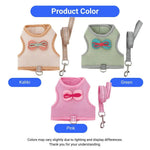 Cute and Breathable Bowknot Pet Harness and Leash Set for Rabbits - GreenFur