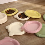 Cute Anti - Spill Non - Tip PP Pet Bowl - GreenFur