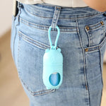 Cute Bear - Shaped Dog Poop Bag Holder with Clip, 2 Rolls Waste Bags - GreenFur