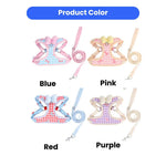 Cute Bowknot Pet Anti - pull Harness and Leash Set - GreenFur
