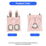 Cute Bunny Hay Feeder Bag with Metal Hook Hanging for Small Animals - GreenFur