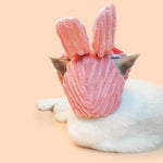 Cute Bunny Patch Pet Costume Hat for Cats and Small Dogs - GreenFur