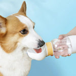 Cute Cloud Portable Pet Food Storage Dog Travel Water Bottle - GreenFur