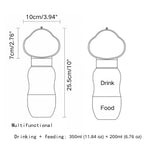 Cute Cloud Portable Pet Food Storage Dog Travel Water Bottle - GreenFur