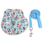 Cute Country Style Rabbit Harness Leash Set - GreenFur