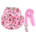 Cute Country Style Rabbit Harness Leash Set - GreenFur