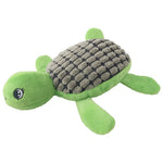 Cute Dog Chew Turtle Shape Plush Pet Squeaky Toys - GreenFur