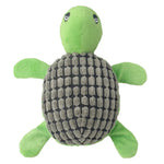 Cute Dog Chew Turtle Shape Plush Pet Squeaky Toys - GreenFur